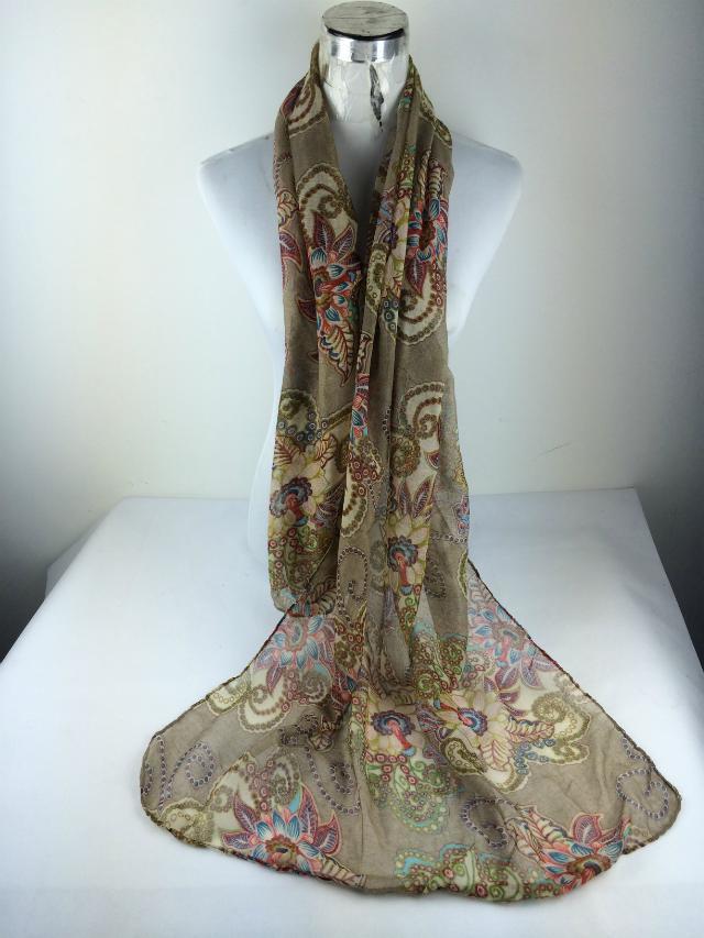 Peony flower paintings pashmina shawl