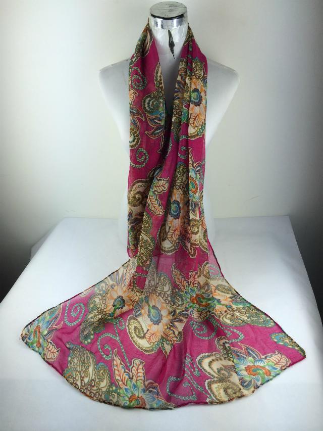 Peony flower paintings pashmina shawl