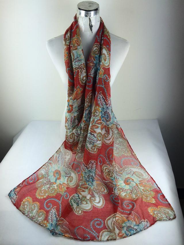 Peony flower paintings pashmina shawl