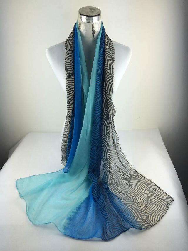 Striped stitching shawl scarves wholesale 