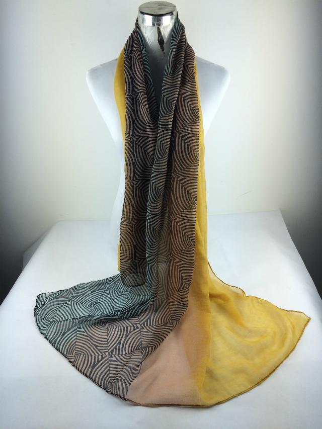 Striped stitching shawl scarves wholesale 