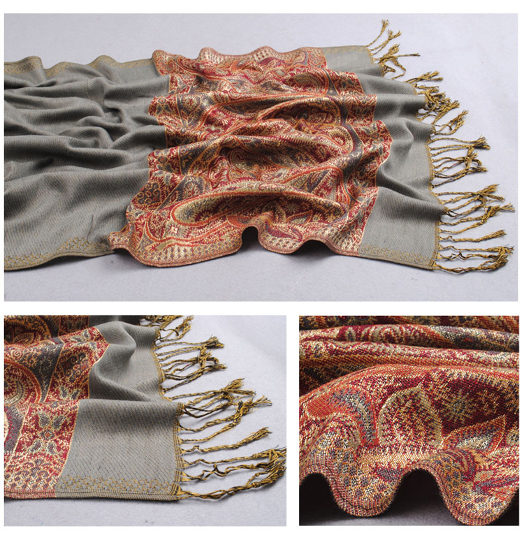 National wind paisley scarves 