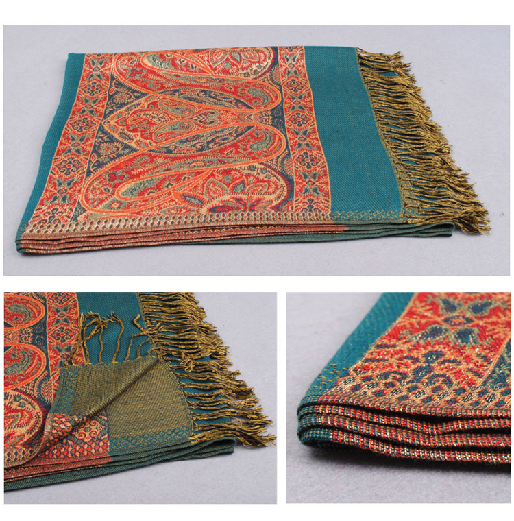 National wind paisley scarves 