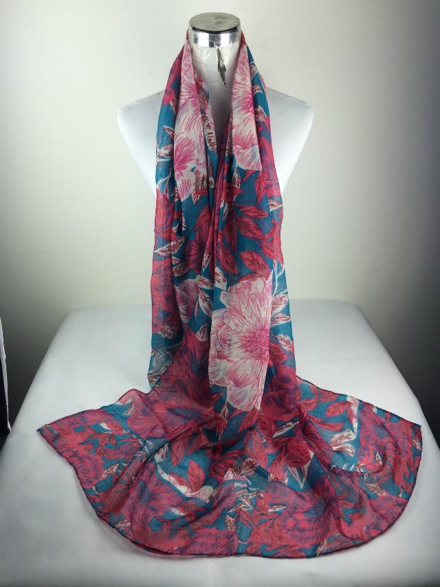 Floral pattern palestinian scarf 