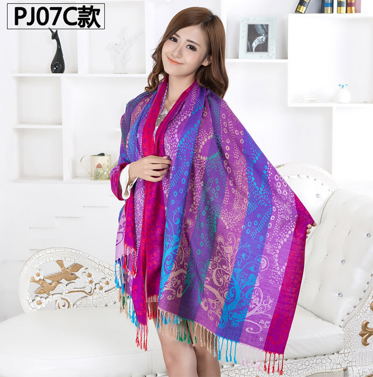 Gradient stripe scarf wholesale 