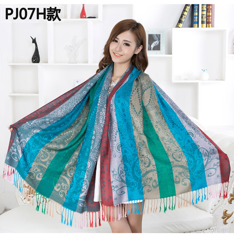 Gradient stripe scarf wholesale 