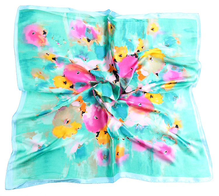 Oil printing cheap square scarves 