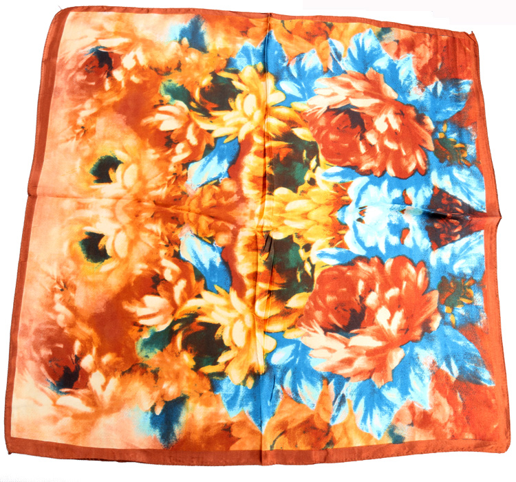 YiWu flowers silk scarf wholesale