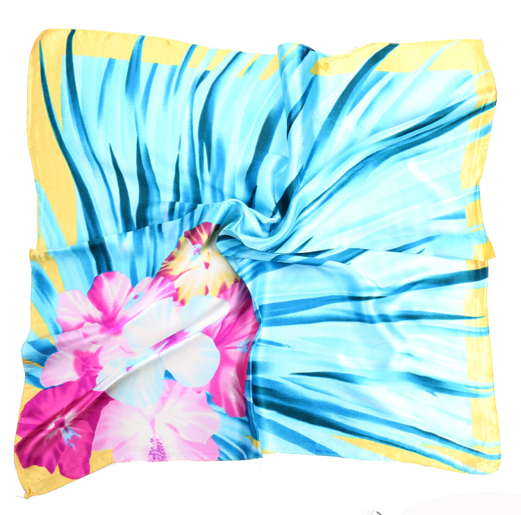 Hangzhou women square silk scarf