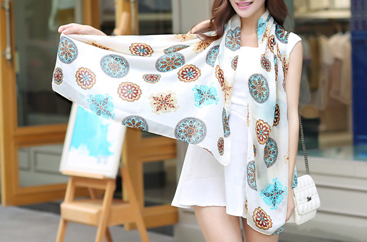 Hand painted silk scarves