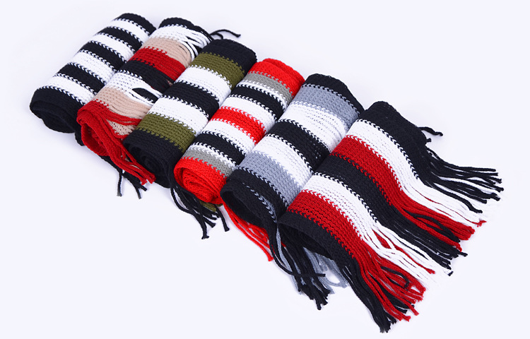 Mens striped wool shawl 