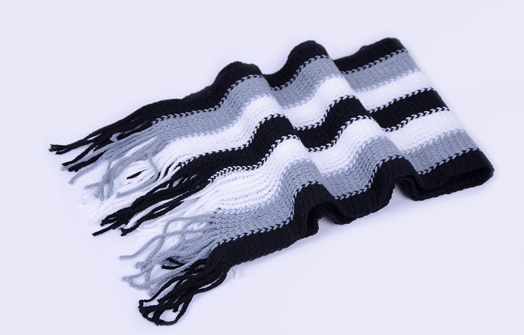 Mens striped wool shawl 