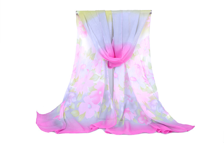 Chinese style chiffon woven scarves