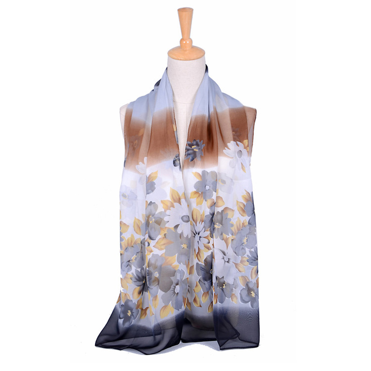 Chinese style chiffon woven scarves