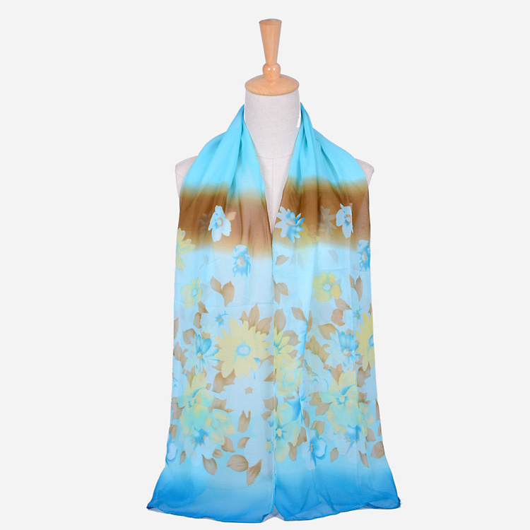 Chinese style chiffon woven scarves