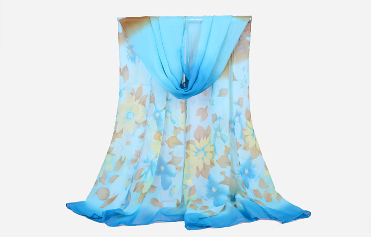Chinese style chiffon woven scarves