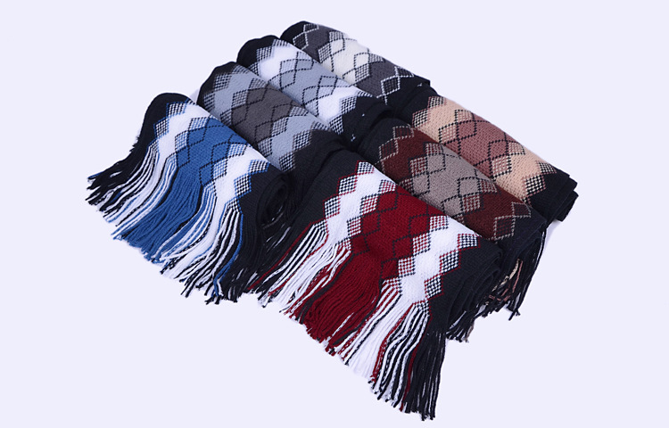 Warm wool men scarves 