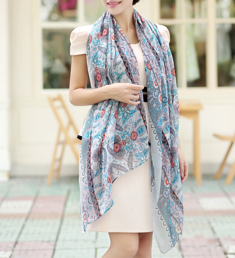 New ethnic print scarf
