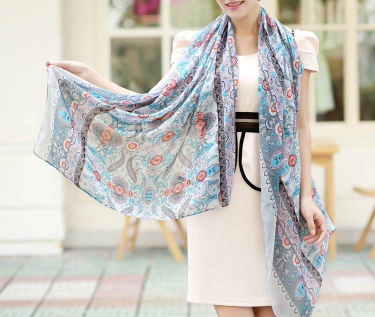 New ethnic print scarf
