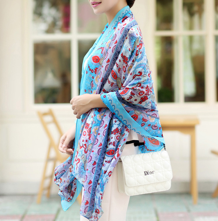 New ethnic print scarf