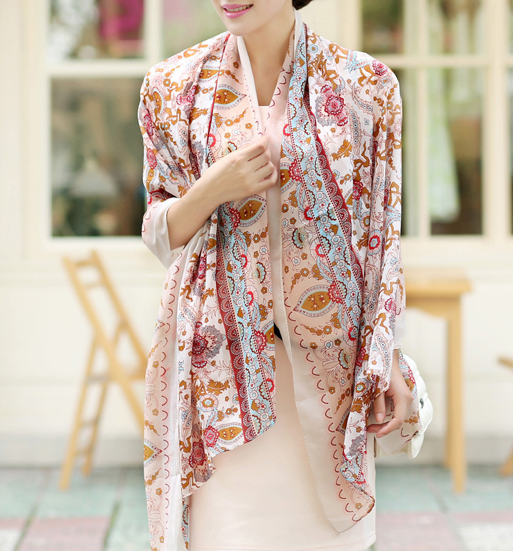New ethnic print scarf