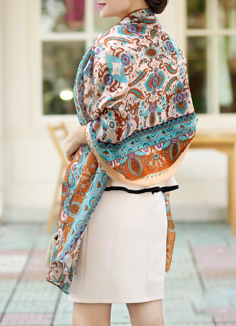 New ethnic print scarf