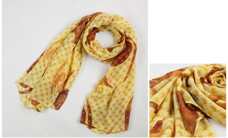 Animal pattern shawls and scarves 