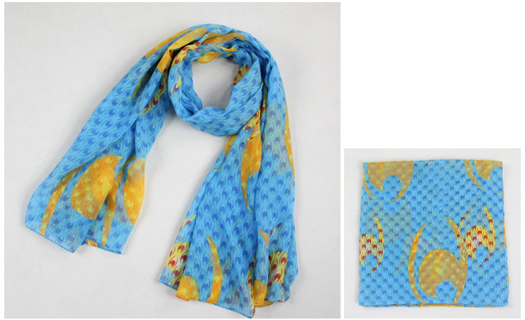 Animal pattern shawls and scarves 