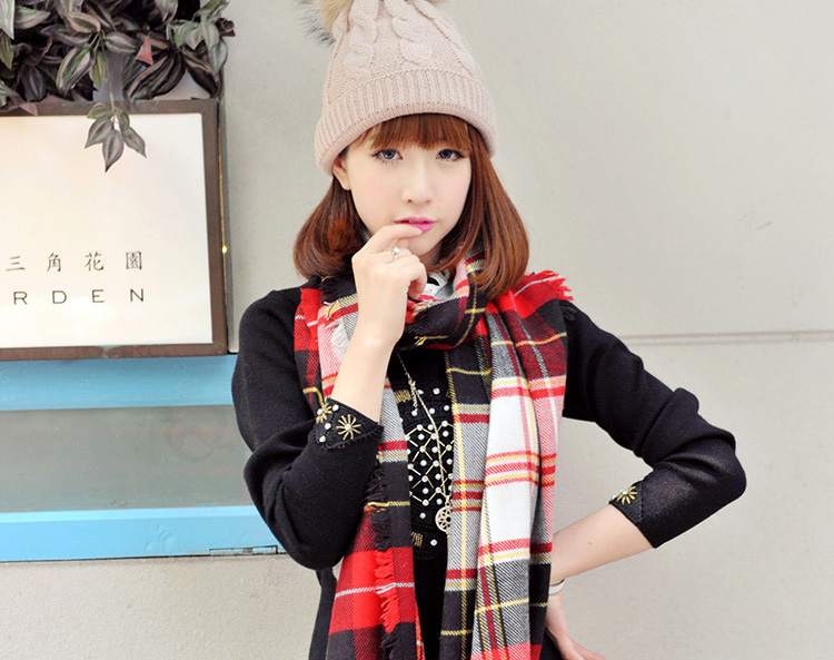 Women faux wool scarves