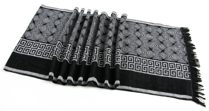 Brushed cotton winter long scarf 