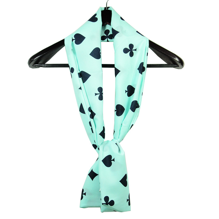 Women long silk scarf styles