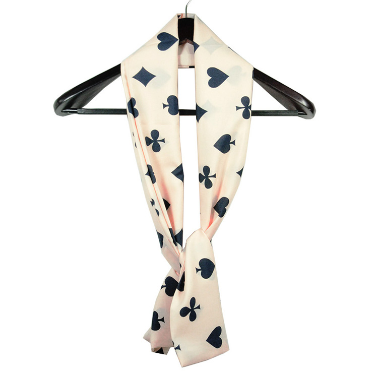 Women long silk scarf styles