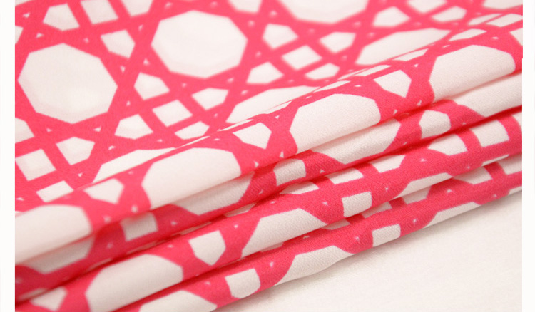 Geometric lines silk pashmina shawls 