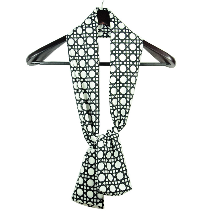 Geometric lines silk pashmina shawls 