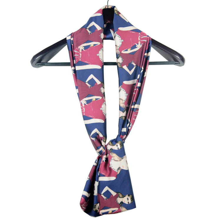 Hot sale plain silk scarves