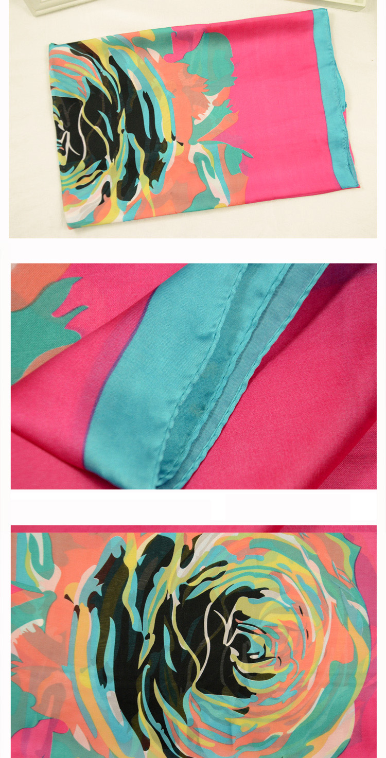 Top selling floral silk scarf
