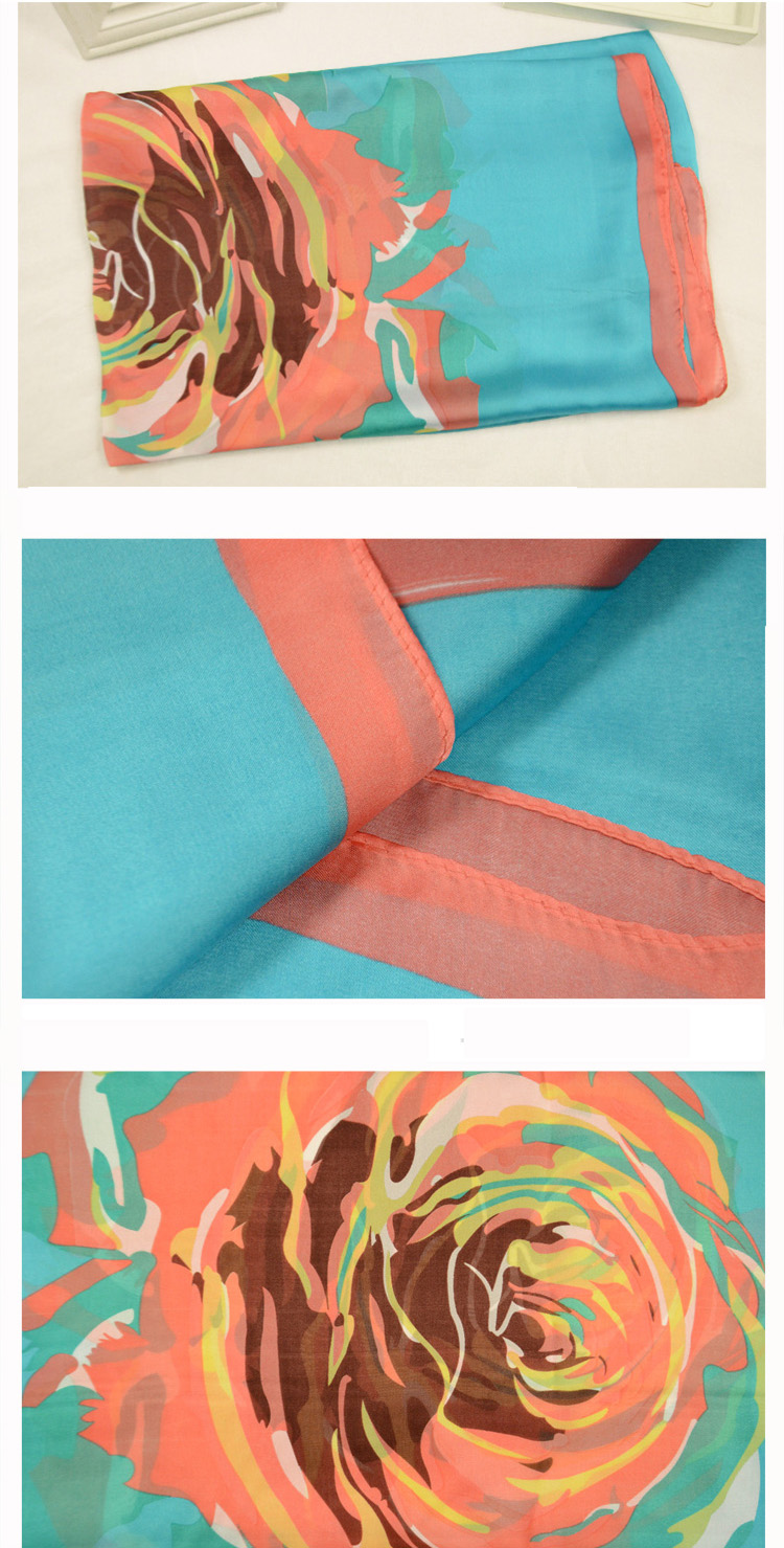 Top selling floral silk scarf