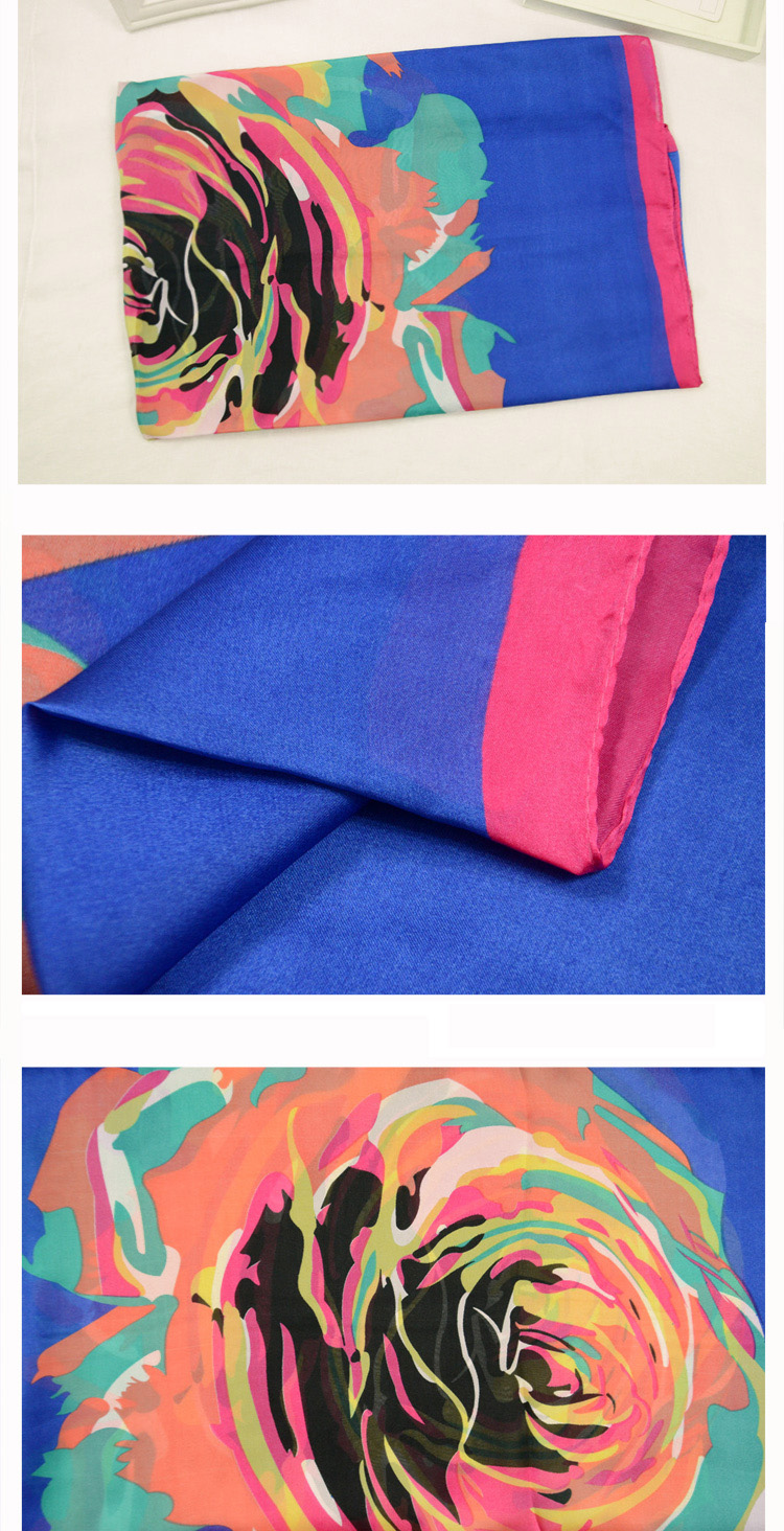 Top selling floral silk scarf