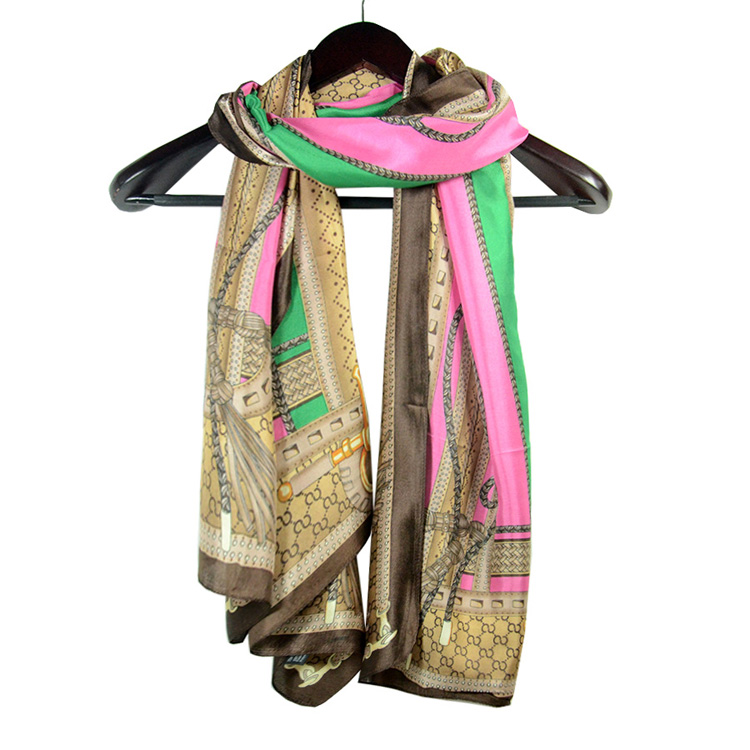 Silk scarves long women