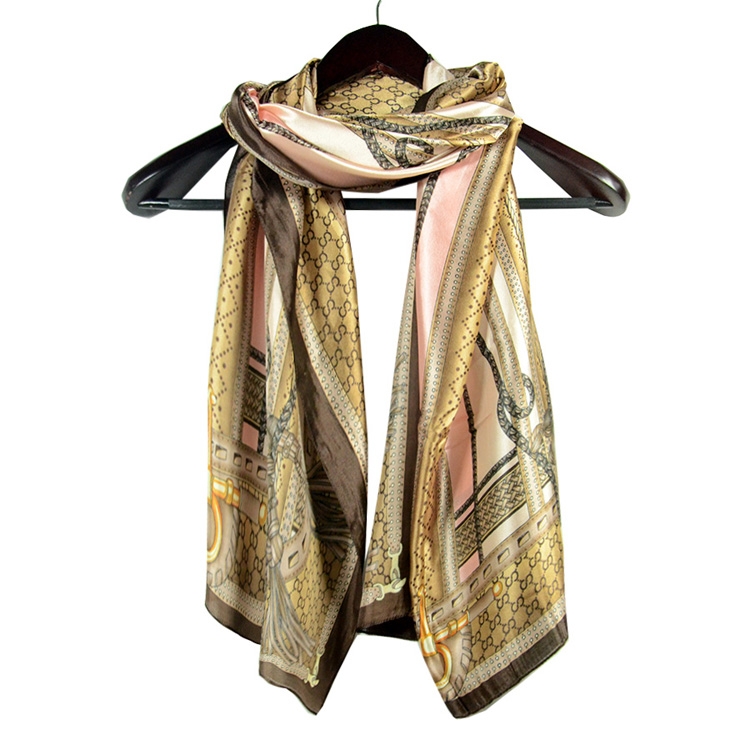 Silk scarves long women