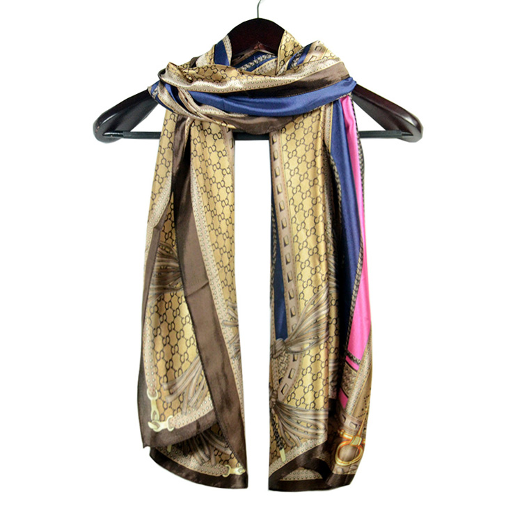 Silk scarves long women