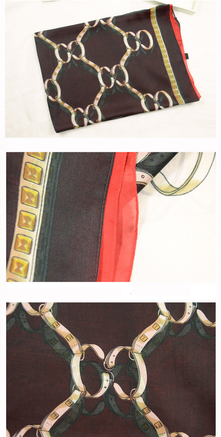 Women silk scarf tying