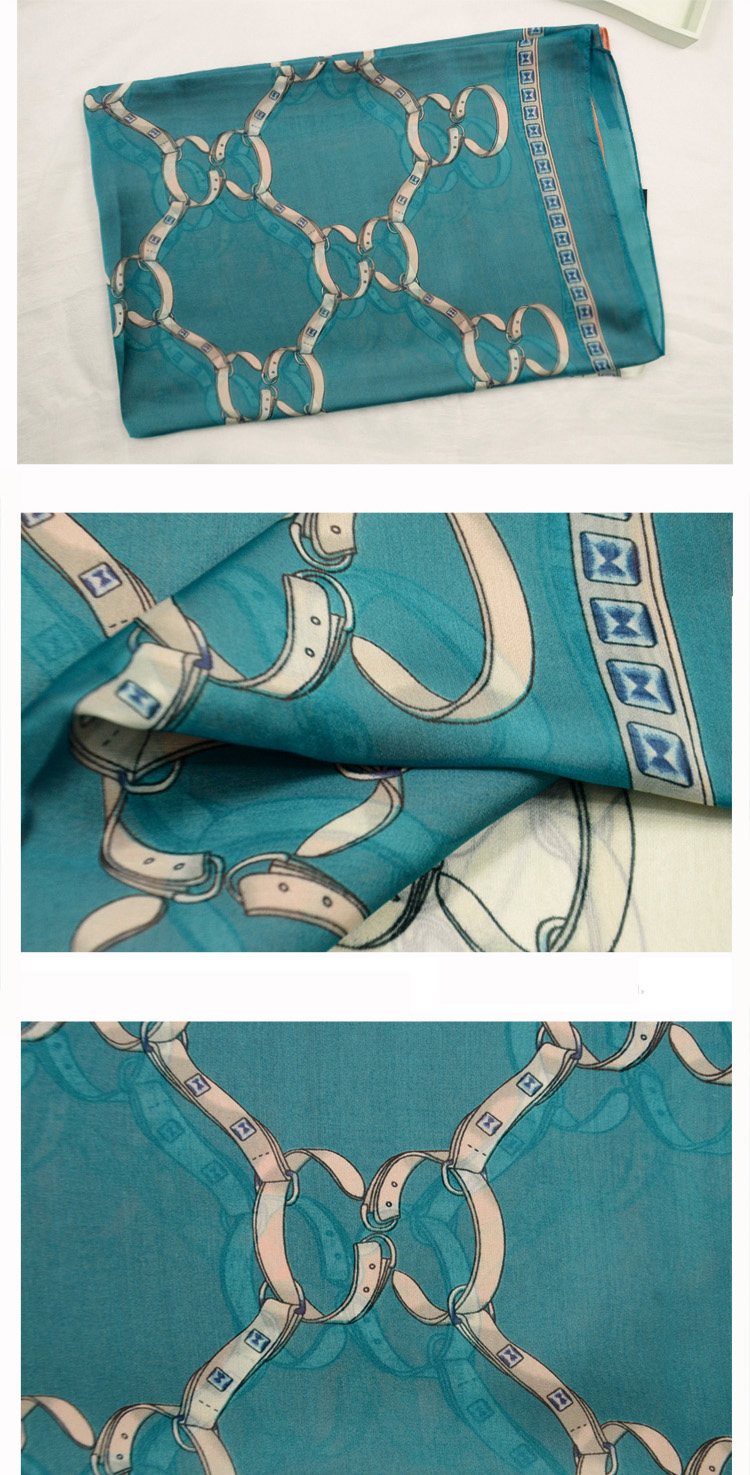 Women silk scarf tying