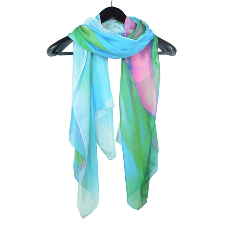 Designer silk scarves for women