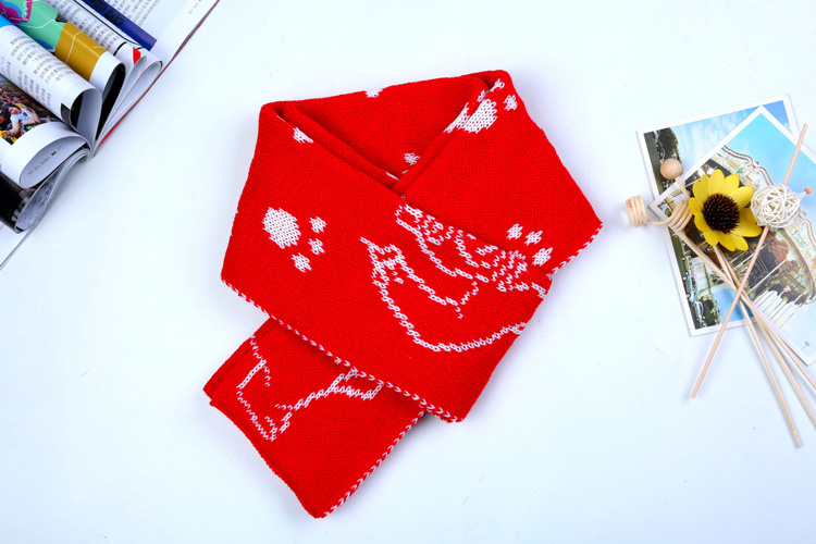 Wholesale kids knit scarf wool