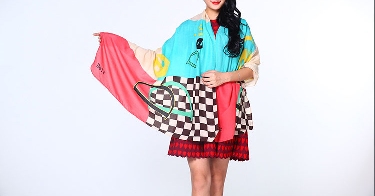 Long cotton twill scarf wholsale