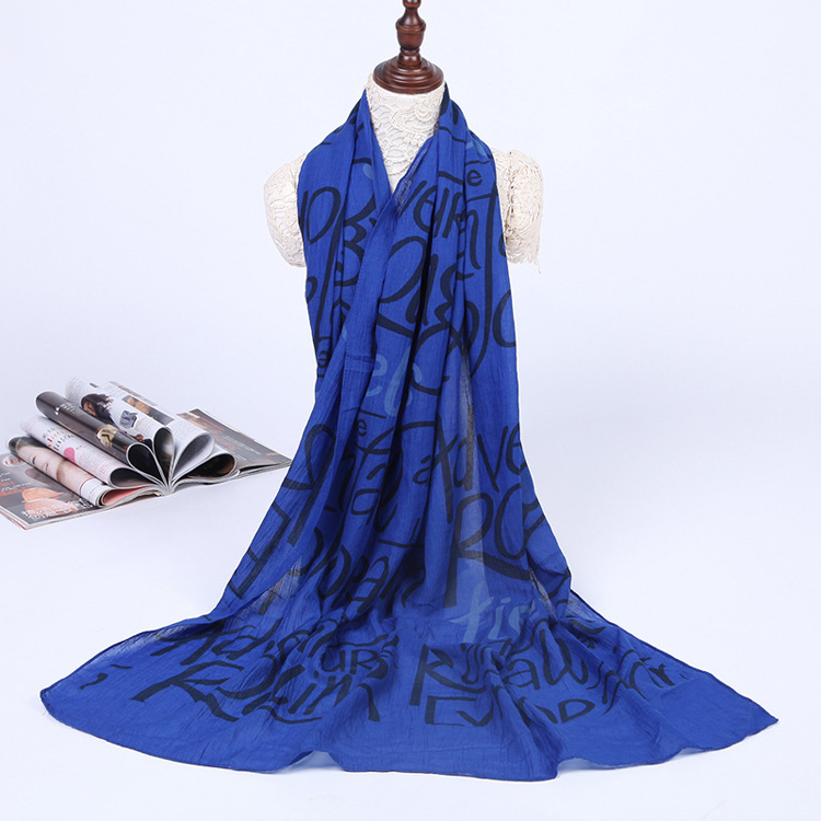Wholesale women letters printed scarf