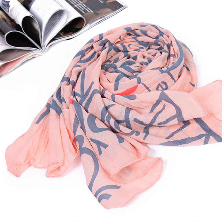 Wholesale women letters printed scarf