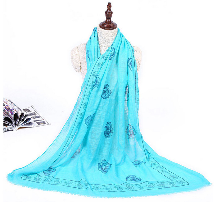 Wholesale rose fringe scarf