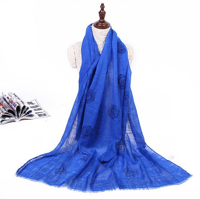 Wholesale rose fringe scarf